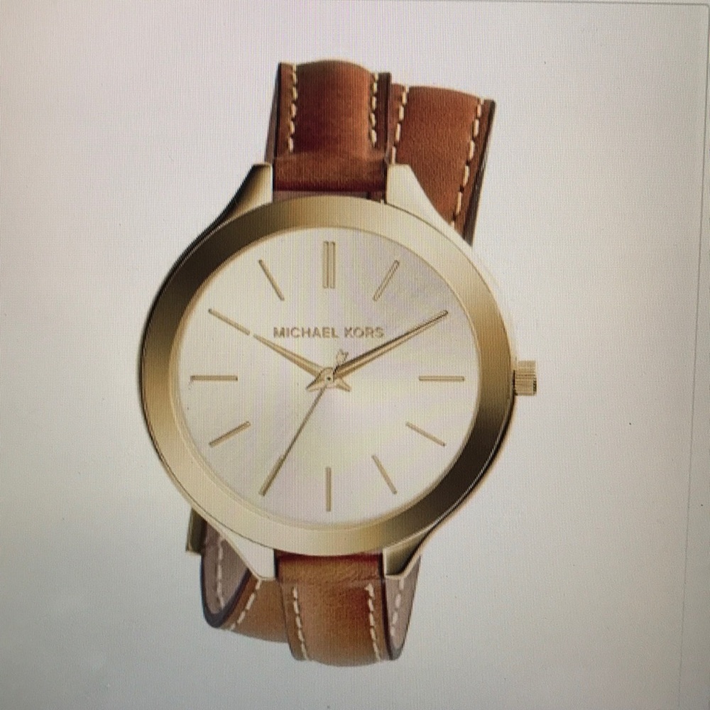 Michael Kors Leather Wrap Watch